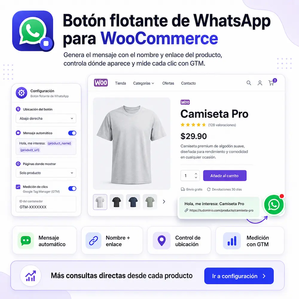 whatsapp wordpress y wooocommerce