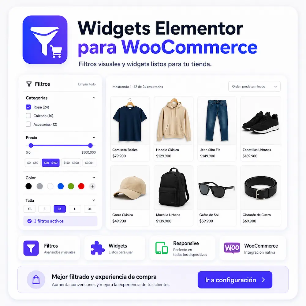 Widget elementor para wooocemerce