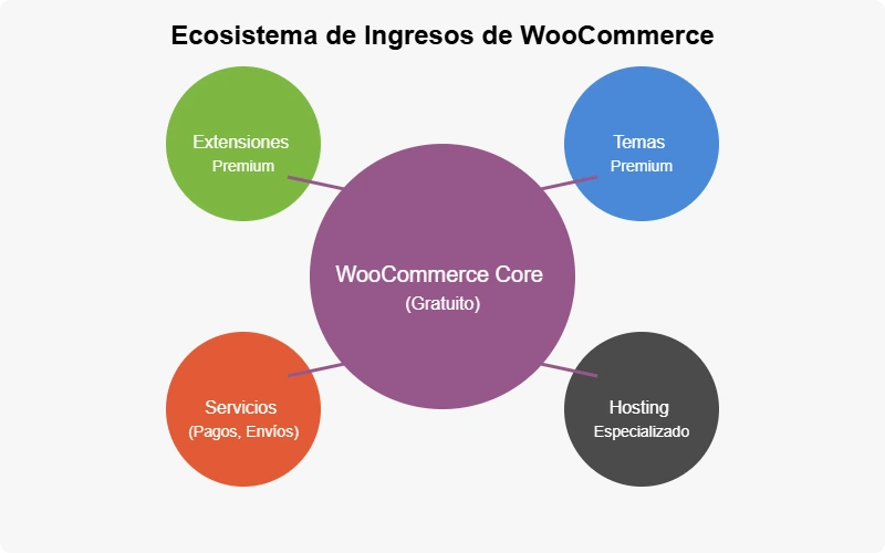 woocommerce ecosistema de ingresos